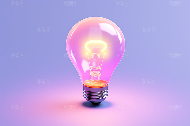 灯泡想法创意模型