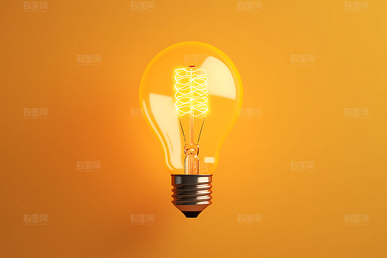 灯泡立体智慧模型