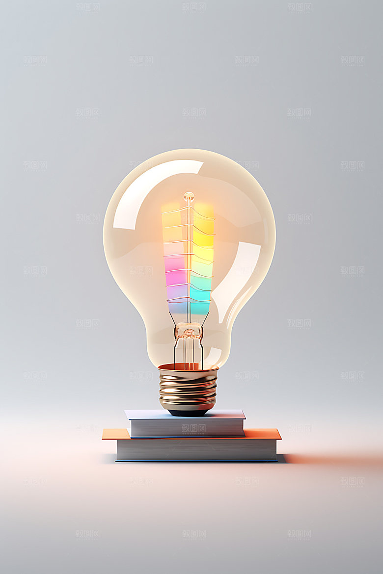 灯泡设计立体模型