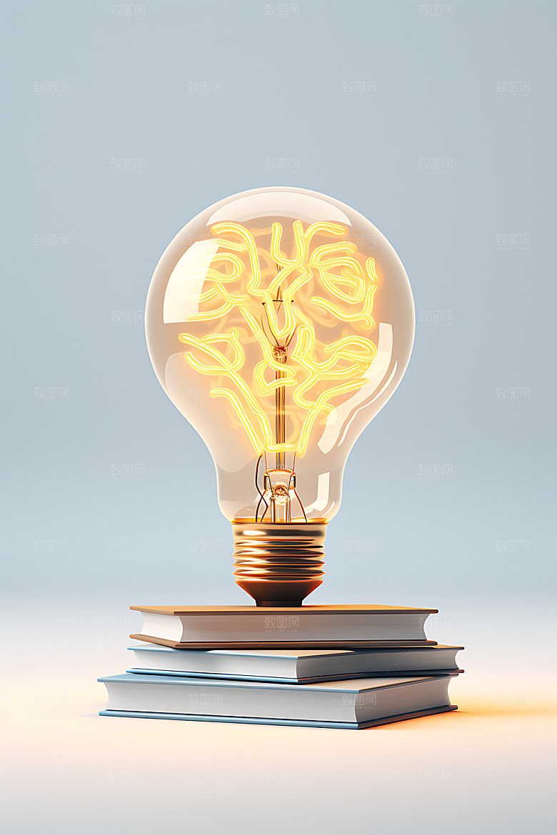 灯泡立体设计模型