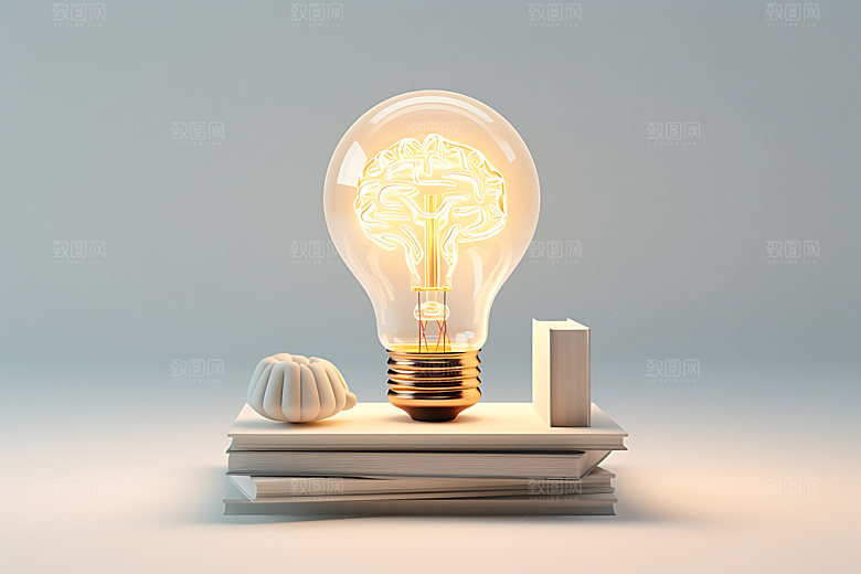 灯泡灵感3D模型