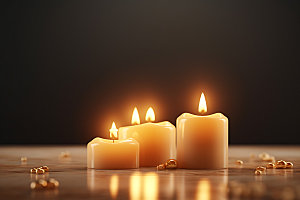 蜡烛祈愿祈福摄影图