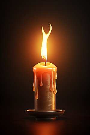 蜡烛思念缅怀摄影图