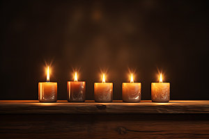 蜡烛祈福思念摄影图