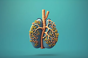 肺部内脏3D医学模型