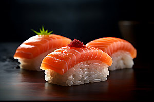 日本寿司美食寿司卷摄影图