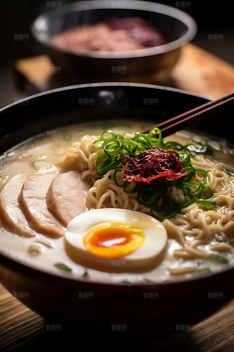 日式拉面日料美食摄影图