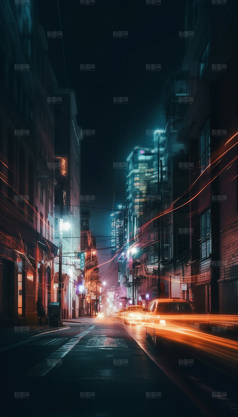 赛博朋克未来插画素材