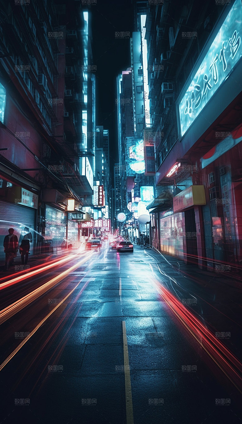 赛博朋克都市城市素材