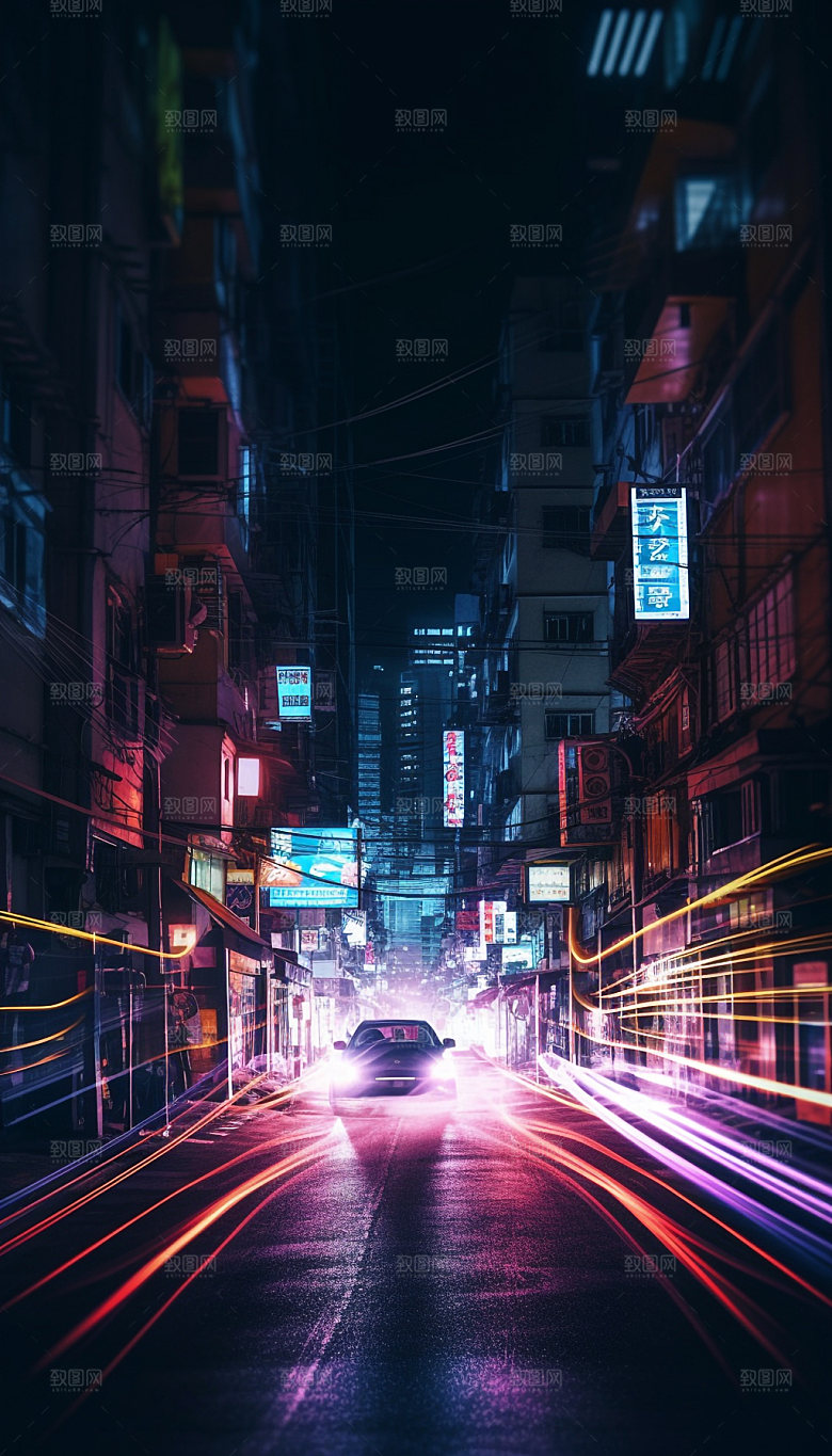 赛博朋克科技感未来素材