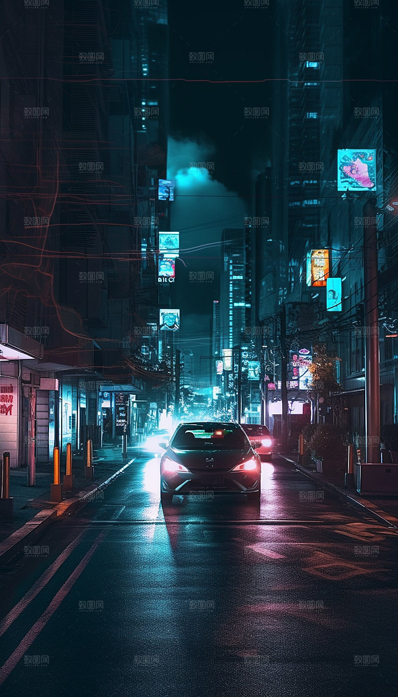 赛博朋克都市城市素材