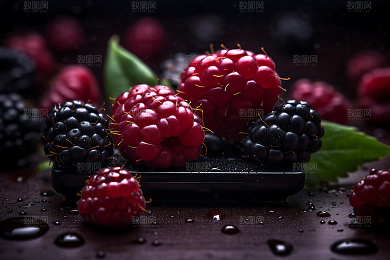 桑葚夏季美食摄影图