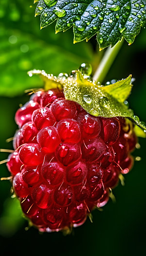 桑葚水果美味摄影图