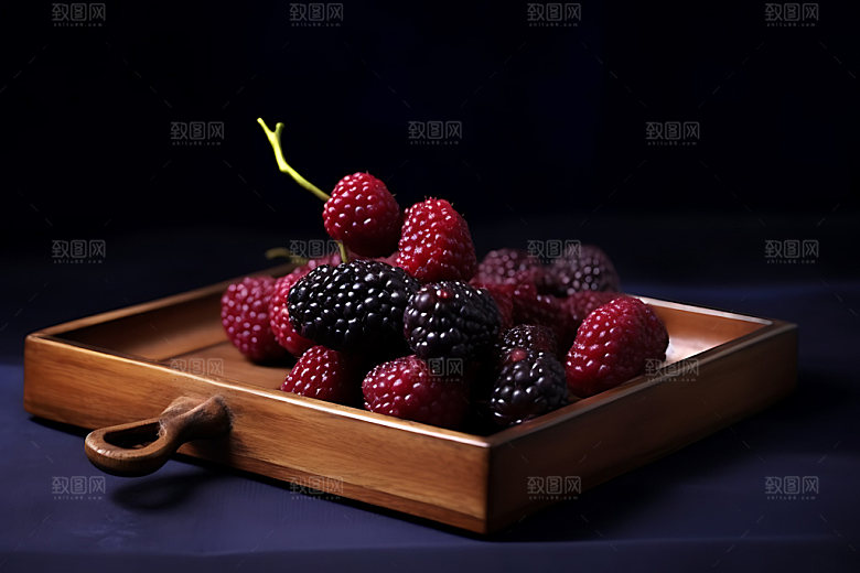 桑葚美食高清摄影图