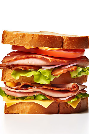 三明治美食西餐摄影图