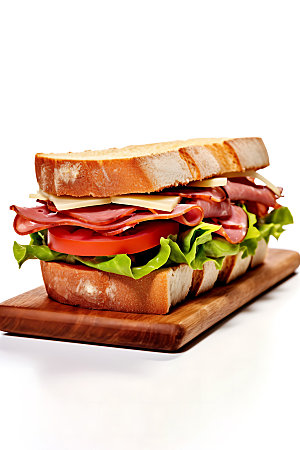 三明治美食美味摄影图