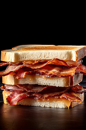 三明治早餐美食摄影图