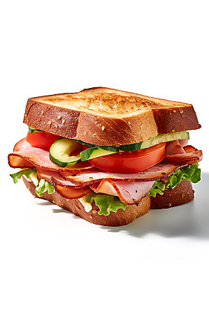 三明治西餐快餐摄影图