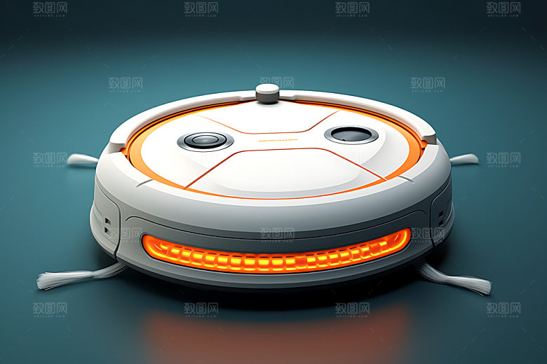 扫地机器人产品电器效果图