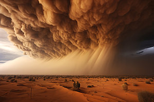 沙尘暴自然灾害高清摄影图