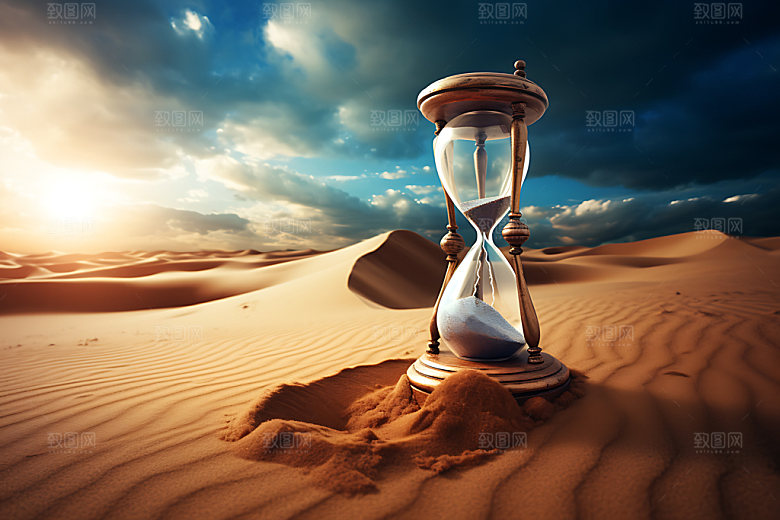 沙漏高清创意摄影图