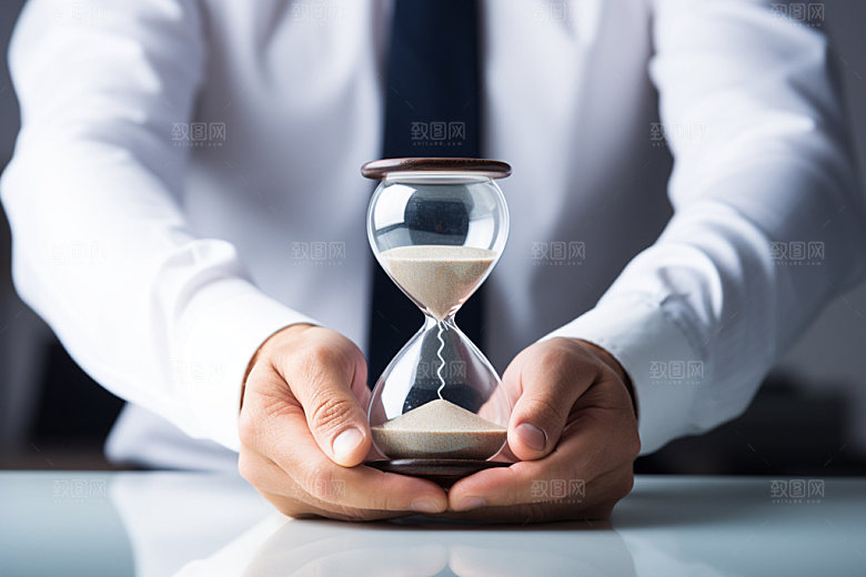 沙漏高清企业精神摄影图