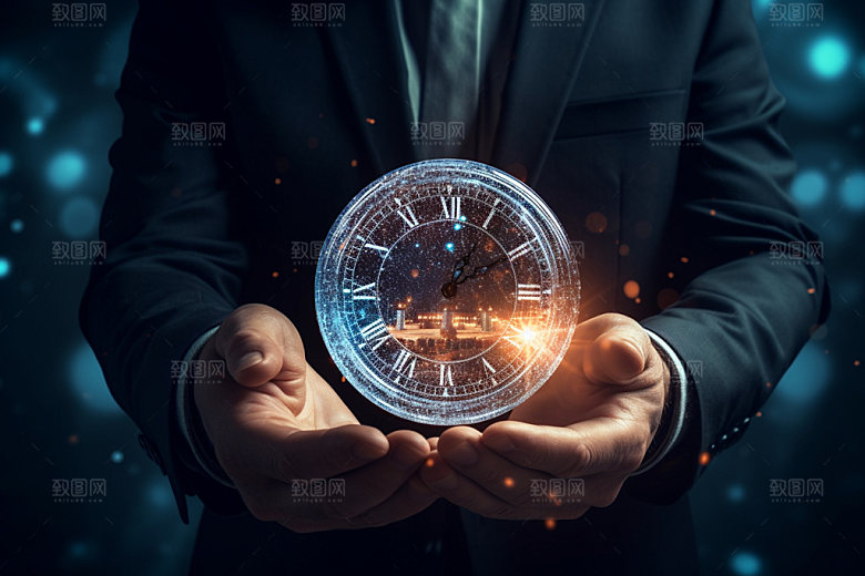 沙漏高清效率摄影图