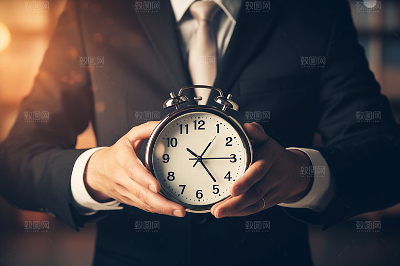 沙漏效率企业精神摄影图