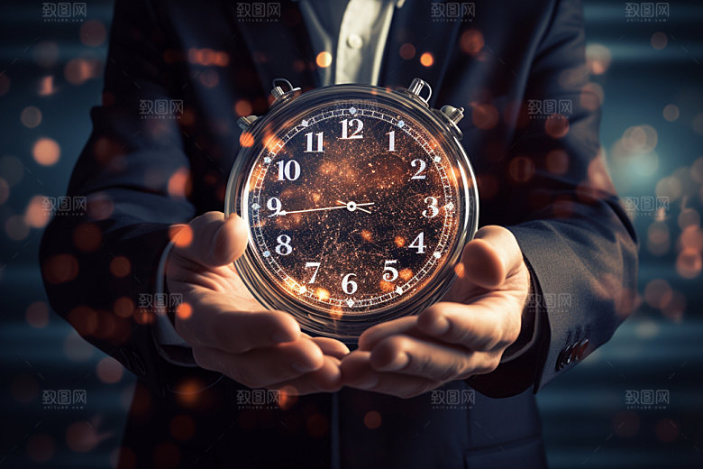 沙漏时间安排效率摄影图