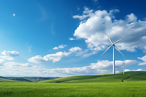风力发电风能电站新能源摄影图