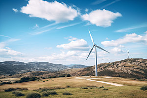 风力发电清洁能源新能源摄影图