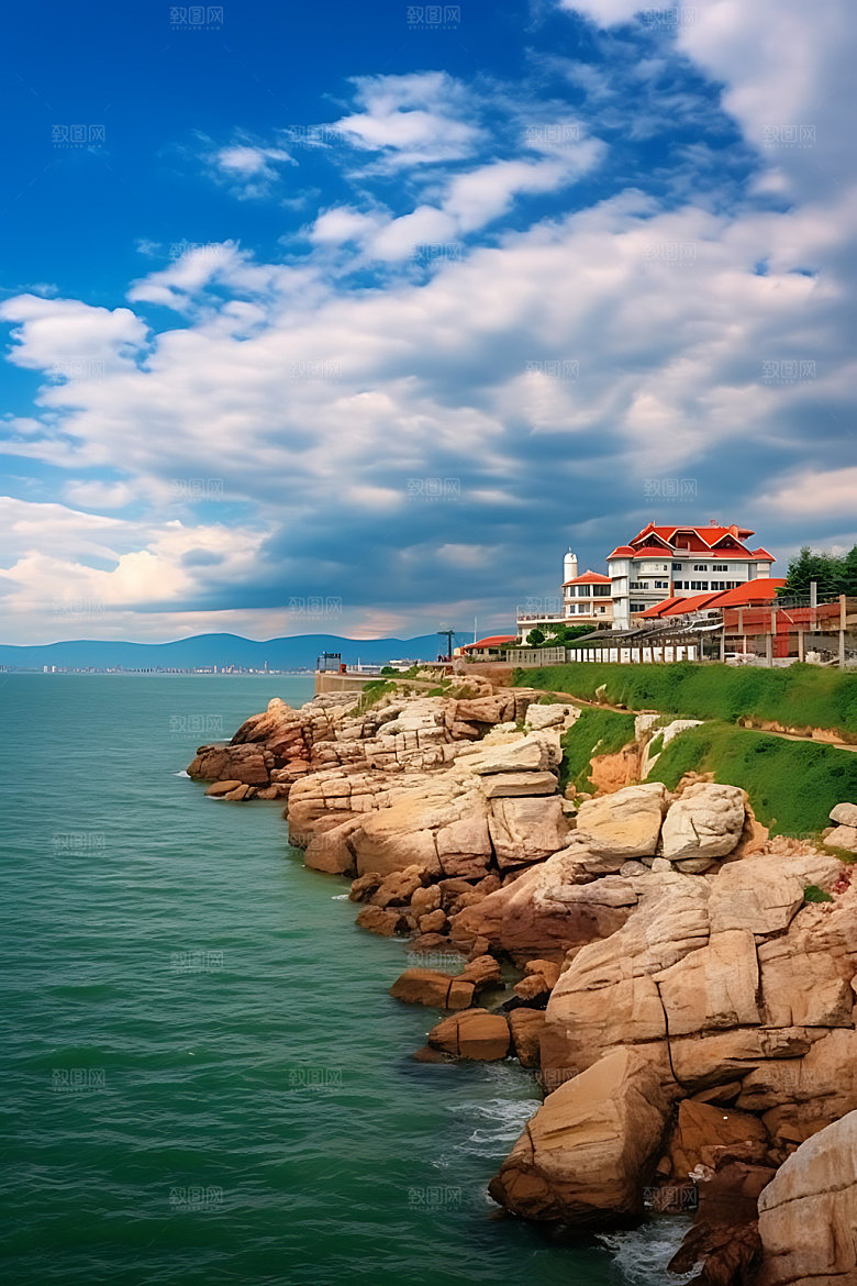 山东海景大海摄影图