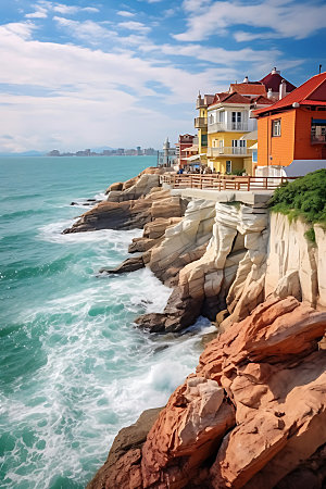 山东风光大海摄影图