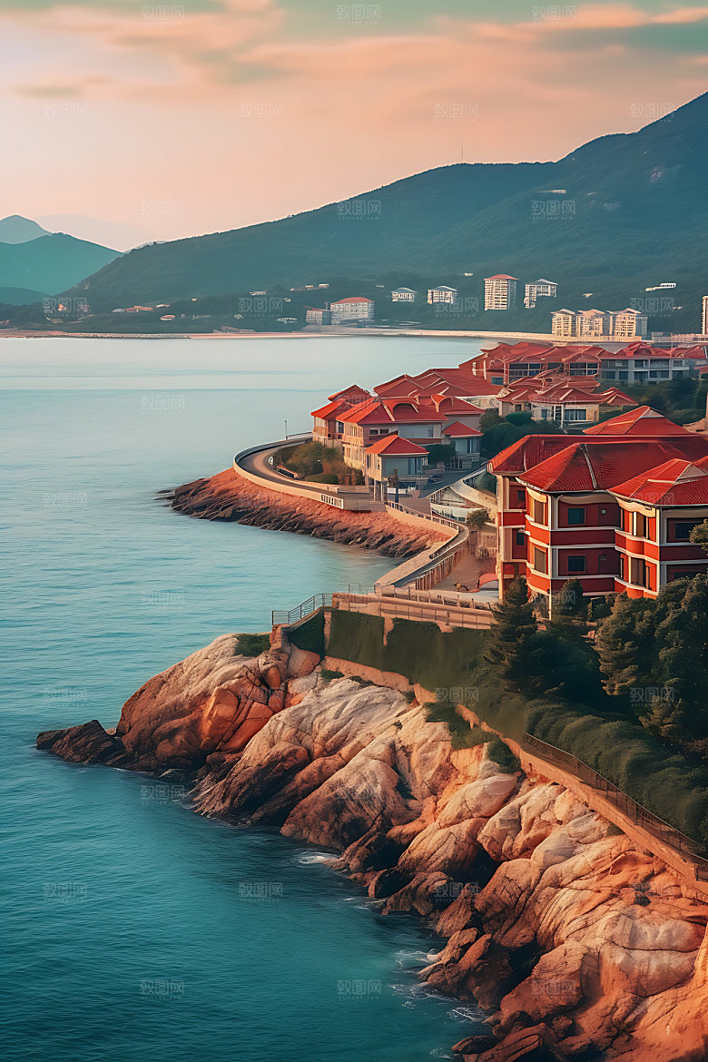山东风光海景摄影图