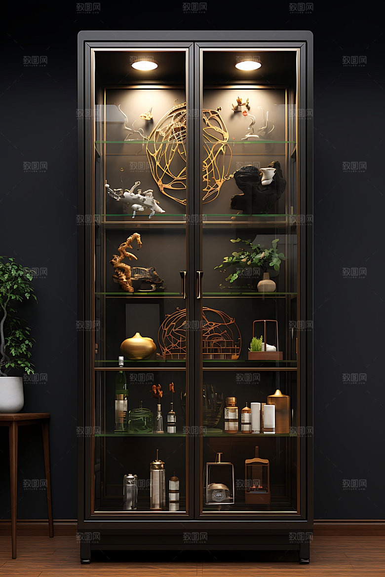 产品展柜展览渲染效果图