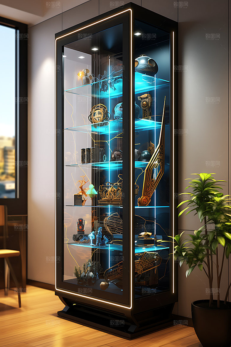 产品展柜立体3D效果图