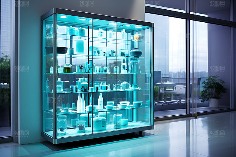 产品展柜3D模型效果图