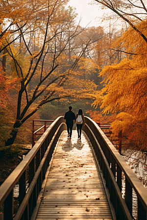 旅游赏秋秋色高清摄影图