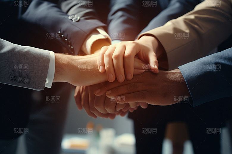 商务合作企业文化握手摄影图
