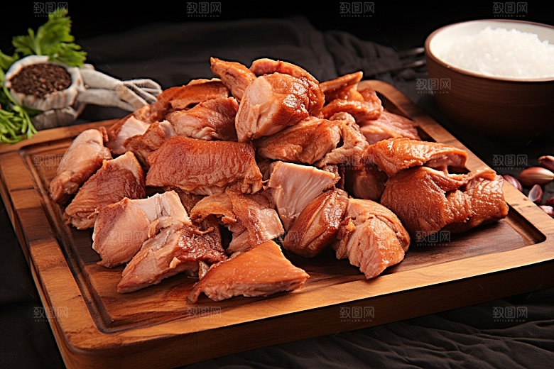 烧鸡高清腊味摄影图