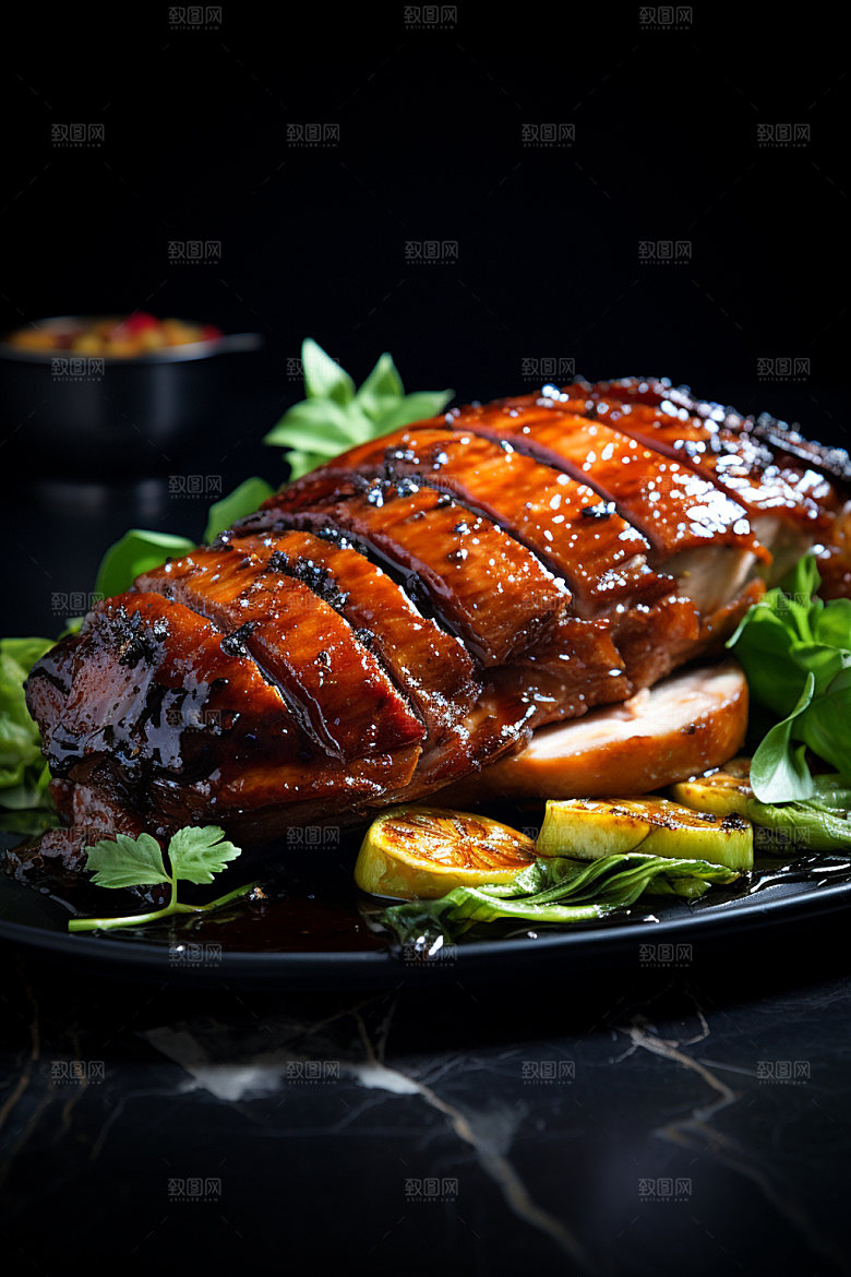 烧鸡美味特色美食摄影图