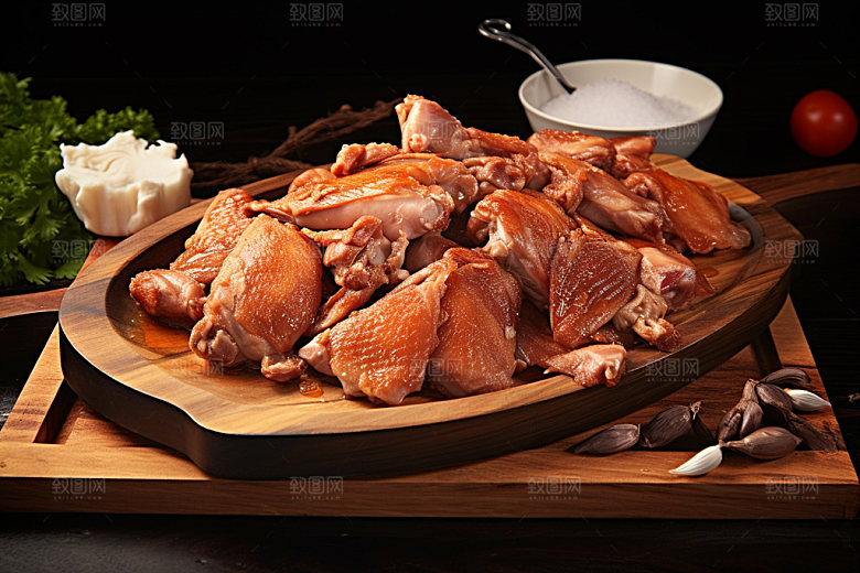 烧鸡美味广式料理摄影图