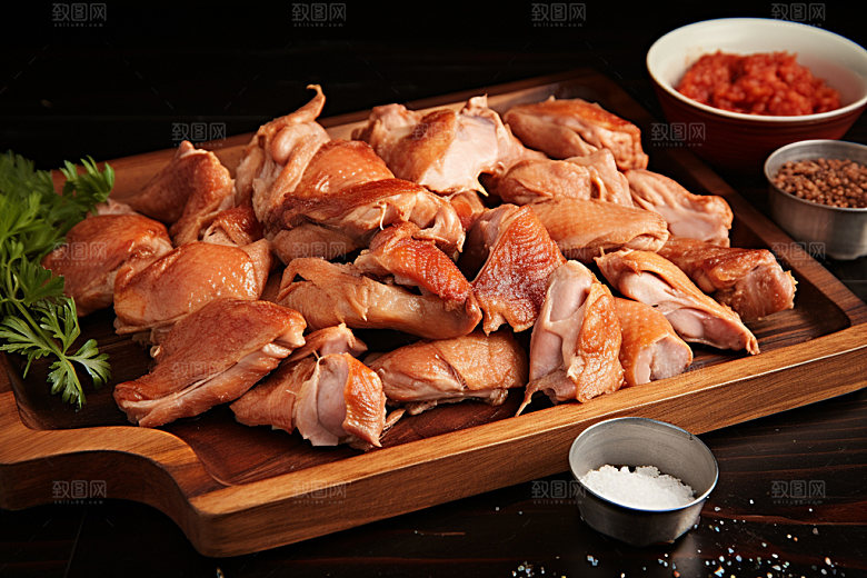 烧鸡烧腊美味摄影图