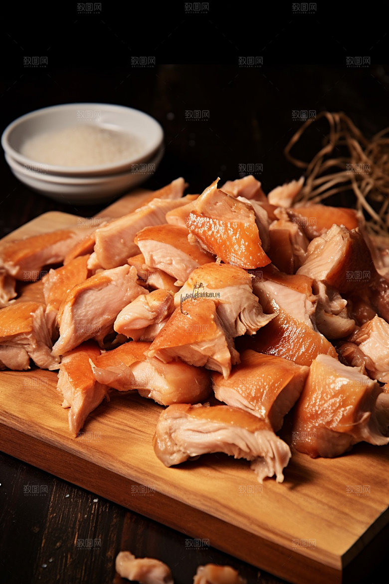 烧鸡粤菜高清摄影图