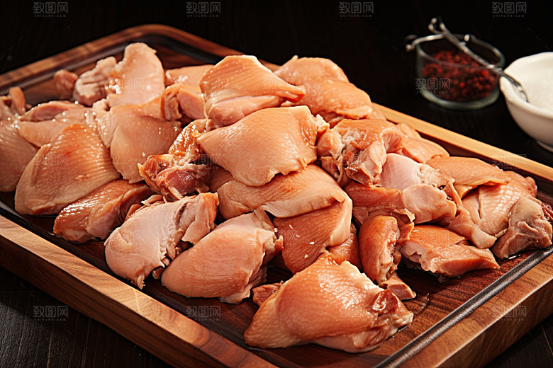 烧鸡美味特色美食摄影图