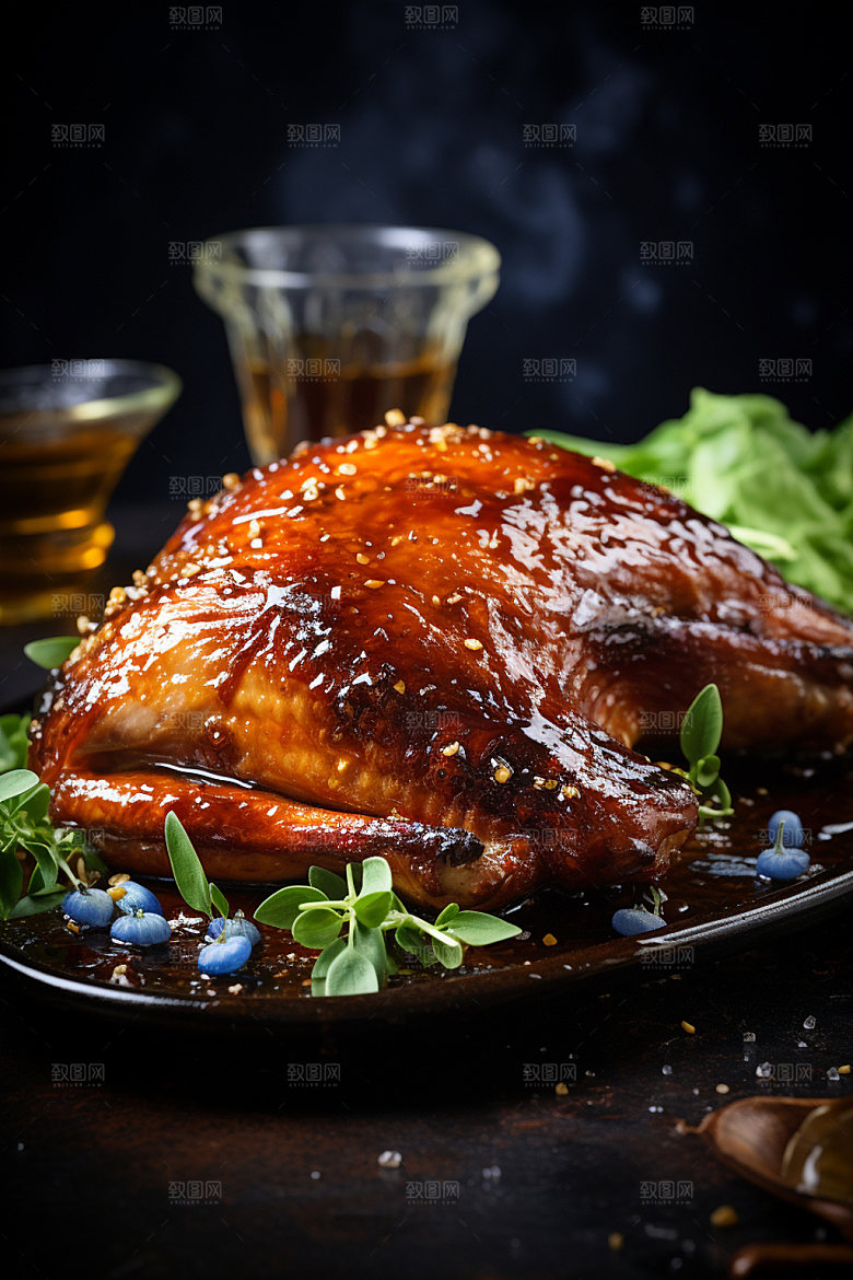 烧鸡高清粤菜摄影图