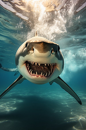 鲨鱼生态动物摄影图