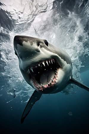 鲨鱼动物高清摄影图