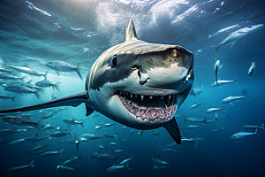 鲨鱼霸气环保摄影图
