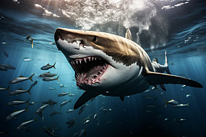 鲨鱼高清霸气摄影图